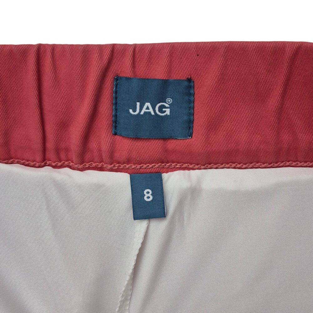 JAG On The Go Pull-On Elastic Waistband Stretch Skort Women's 8 Rose 5 Pockets - Picture 6 of 11